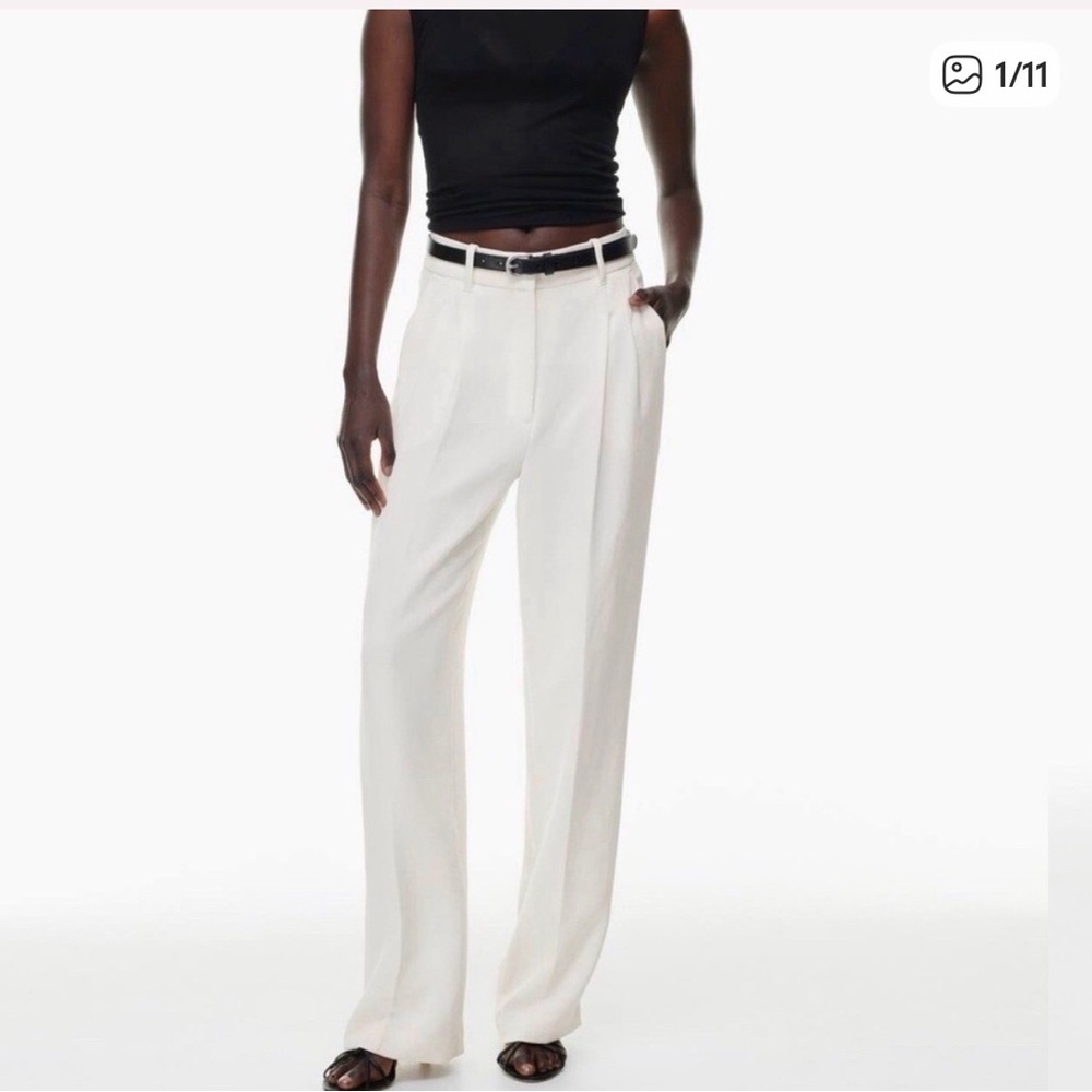 Aritzia Wilfred Effortless Pant - Light Birch